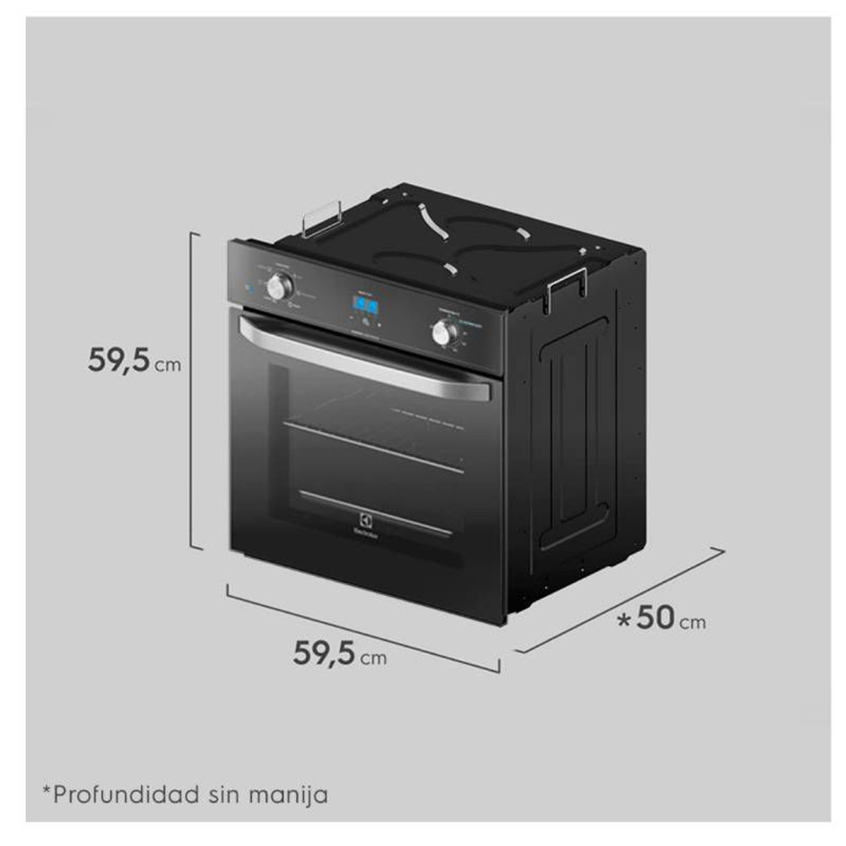 ELECTROLUX - Horno Empotrable Digital 59L Electrolux EOEI24H2TUB Negro