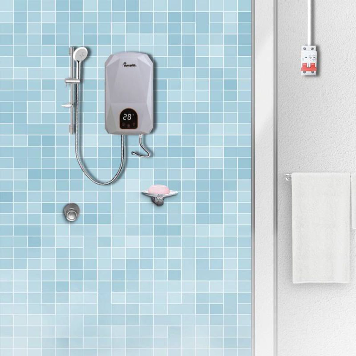 ROTOPLAS - Rapiducha Eléctrica Rotoplas Supreme 5500W Gris