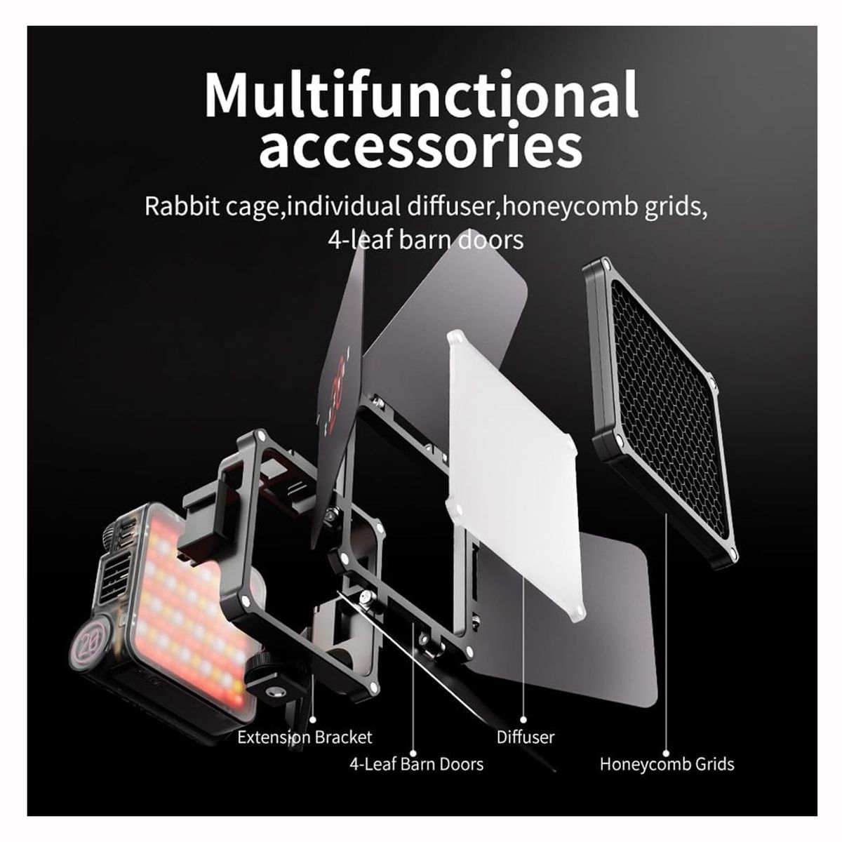 ZHIYUN - Luz de Relleno Zhiyun FIVERAY M20 COMBO 20W Bicolor