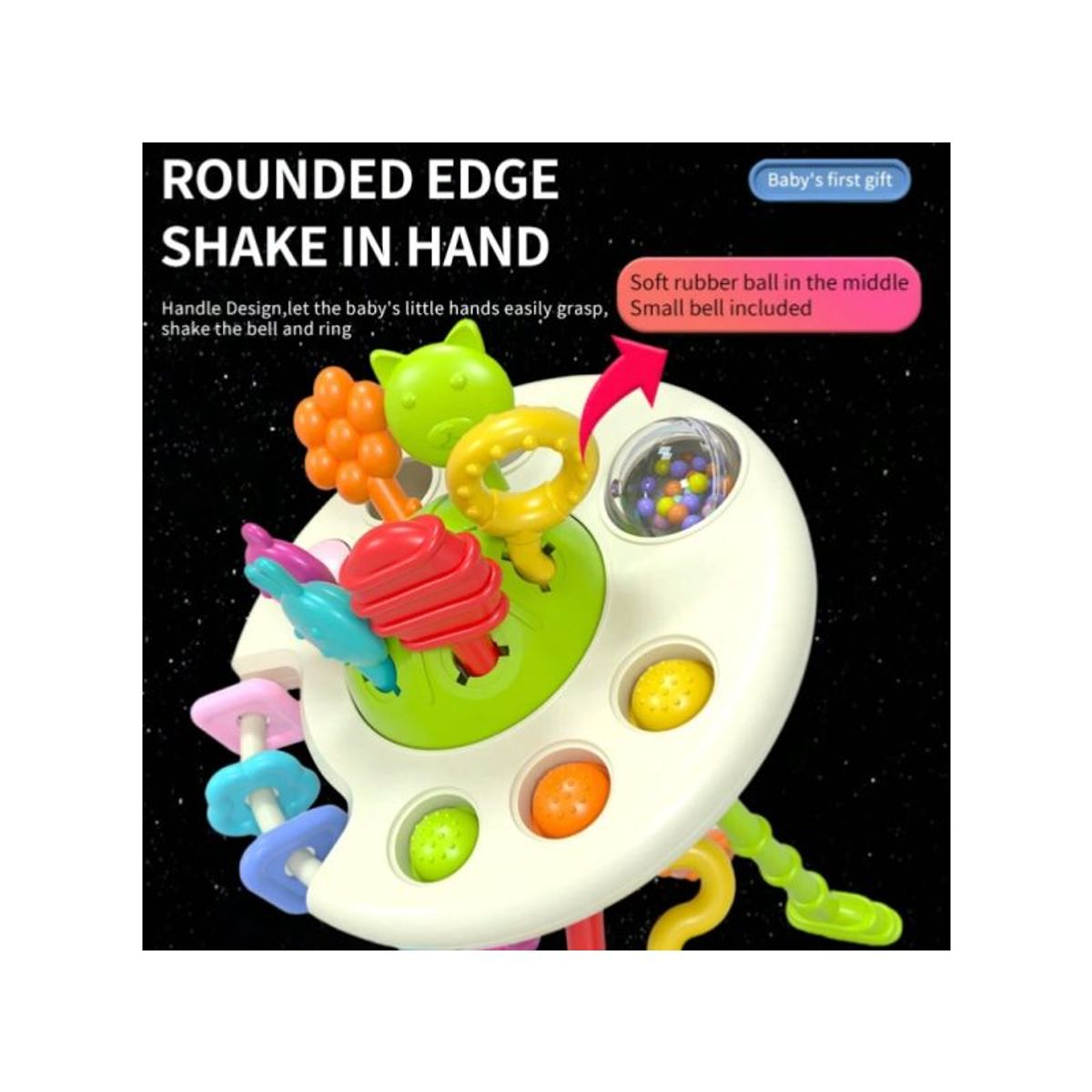 GENERICO - Juguete Sensorial De 6 Cuerdas Y Botones Para Bebes