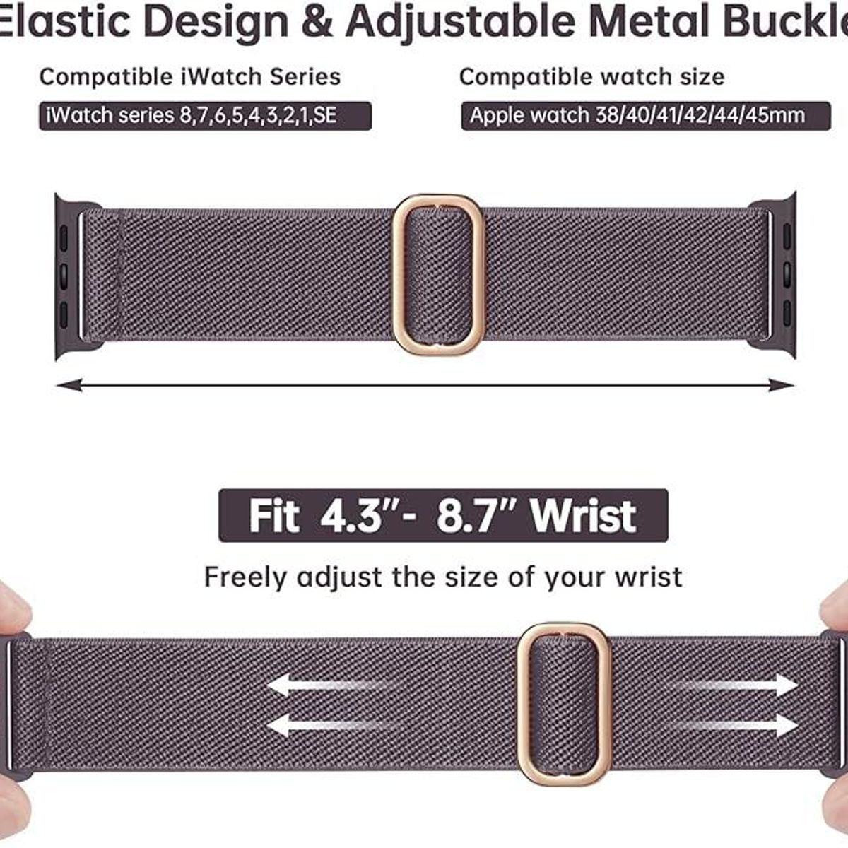 GENERICO - Correa NYLON para smartwatch VERDE MILITAR (42 44 45 49)