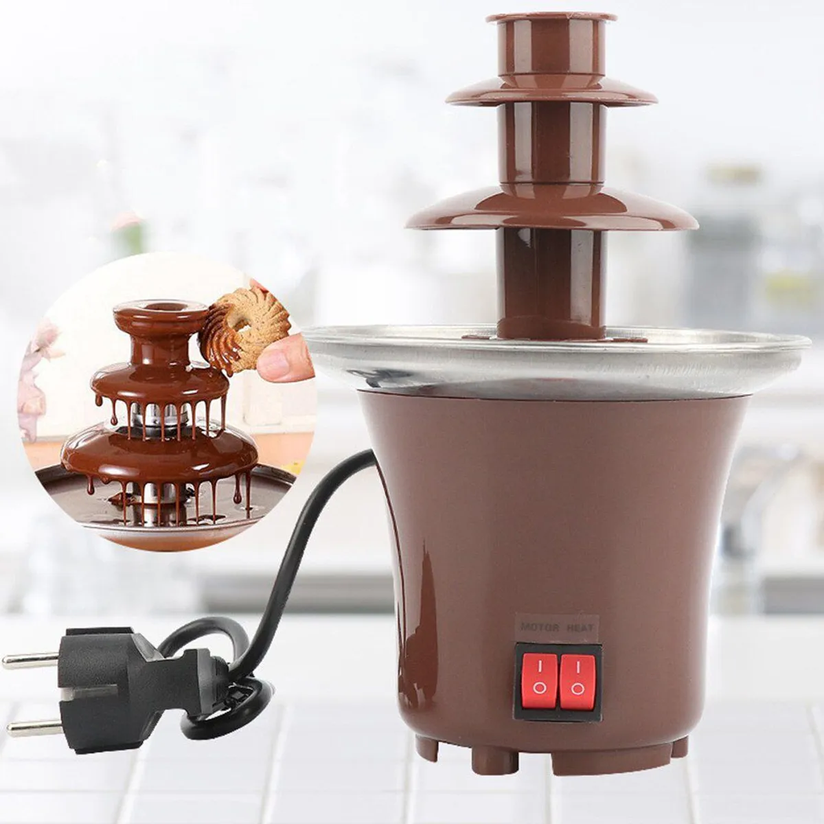 OEM - Fuente Derretidora Chocolatera Eléctrica para Repostería y Más