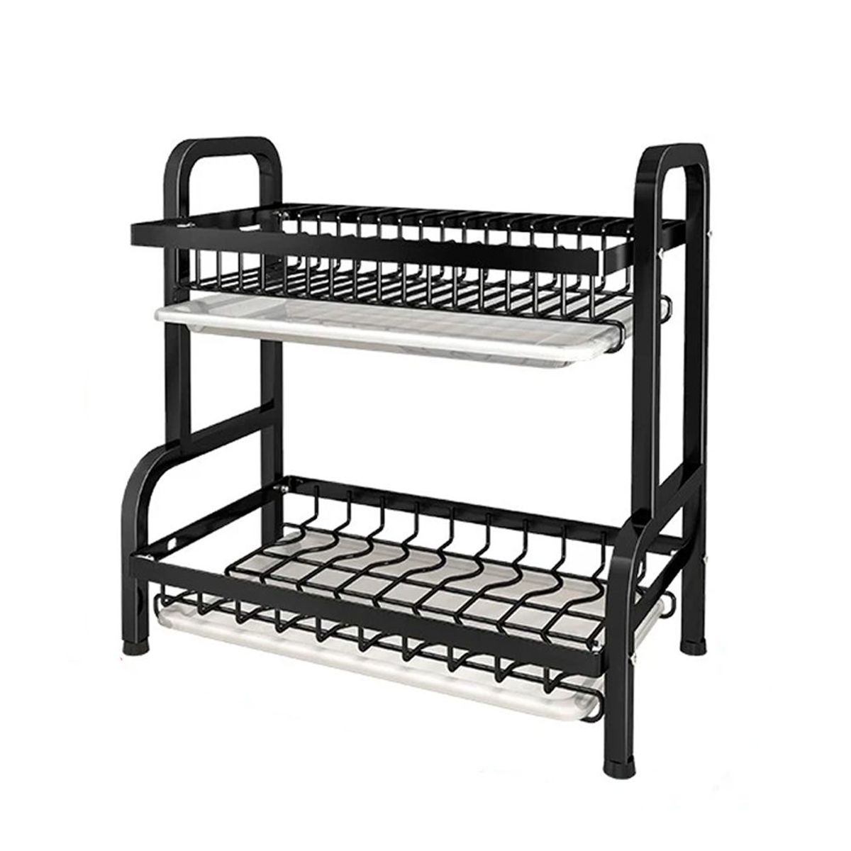 INSPIRA - Escurridor de Platos 2 Niveles con Bandeja Extraible