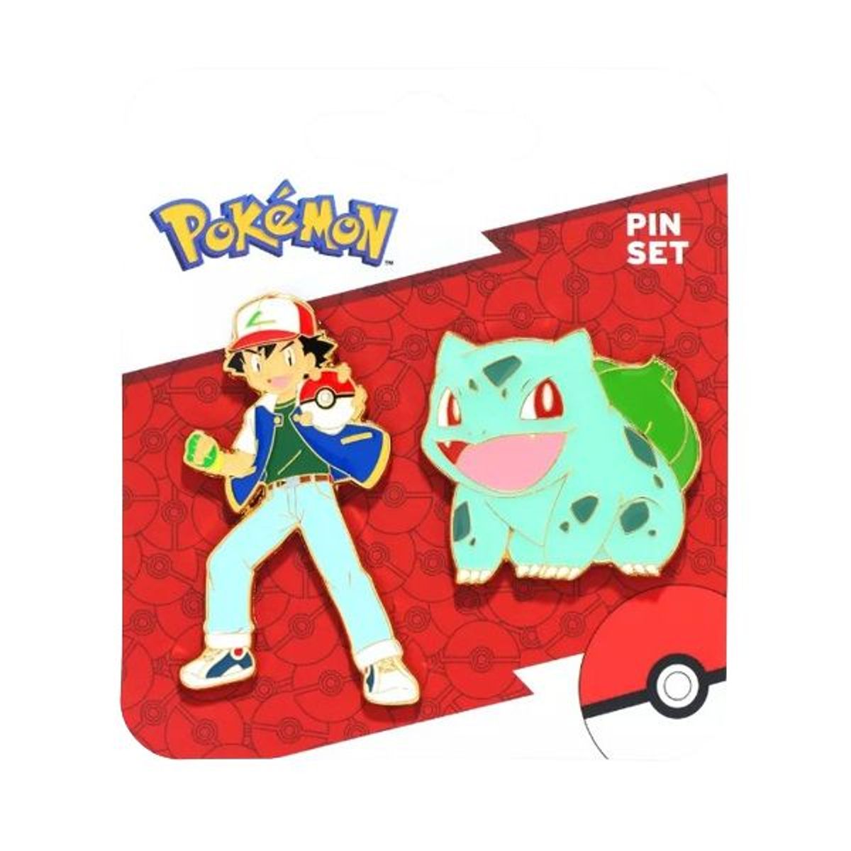 POKEMON - Pokemon Ash And Bulbasaur Pin Set