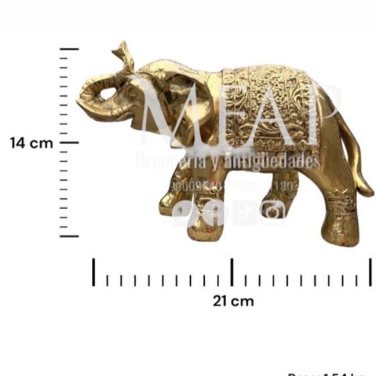 MFAP BRONCERIA Y ANTIGUEDADES - Elefante Soley en bronce