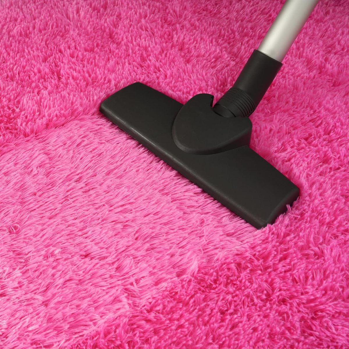 GENERICO - Alfombra ovalada felpa1,50 x 50 cm color fucsia