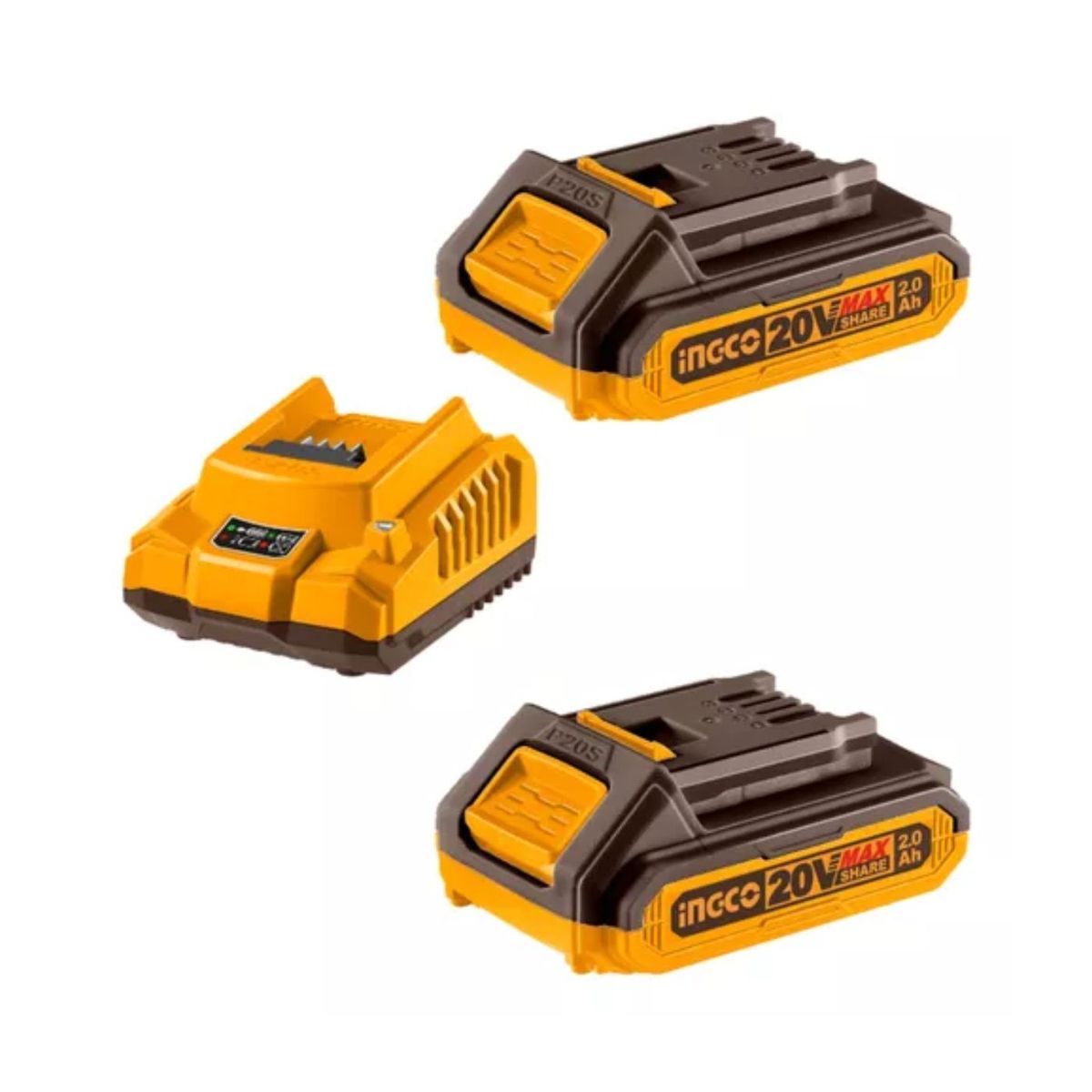 INGCO TOOLS - Taladro atornillador 1/2" 60nm Brushless + 2 baterias 2ah Ingco