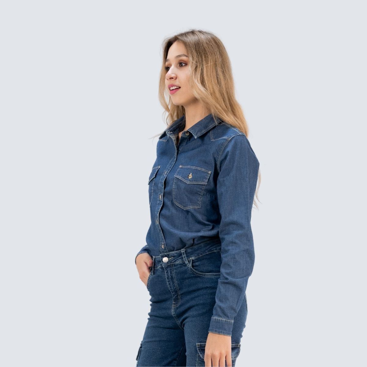 PARADA 111 - CAMISA DENIM MODA MUJER PARADA111 ROUS