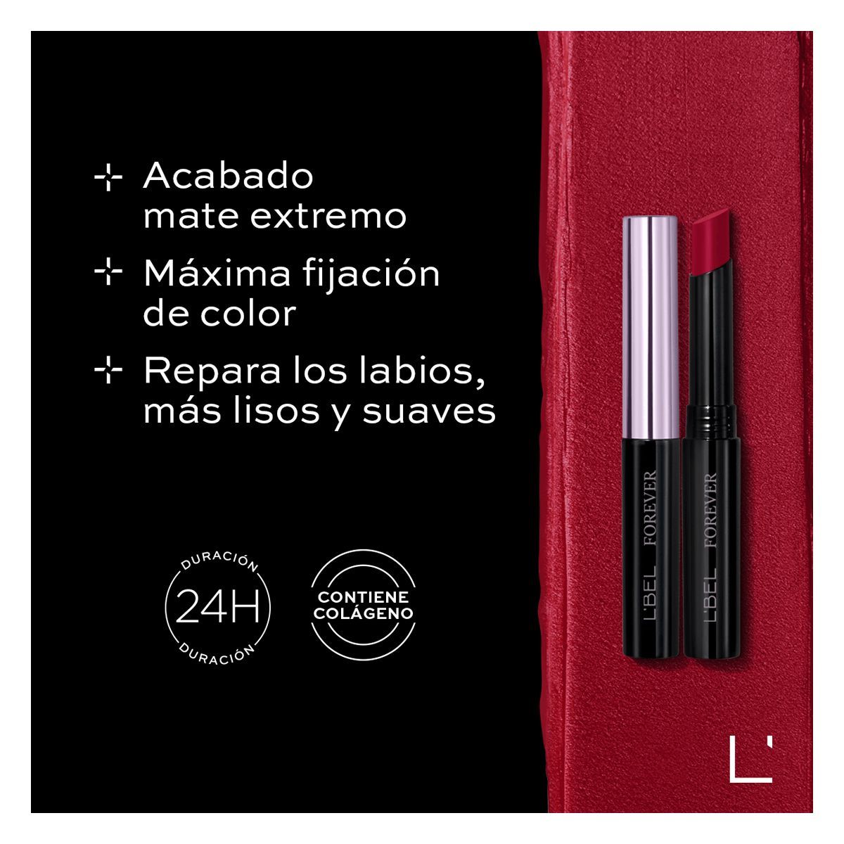 LBEL - Labial Mate Forever Barra NIGHT FOREVER