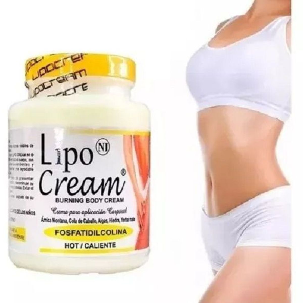 OEM - Crema reductora Lipo Cream - Tapa Amarilla 2 Unidades