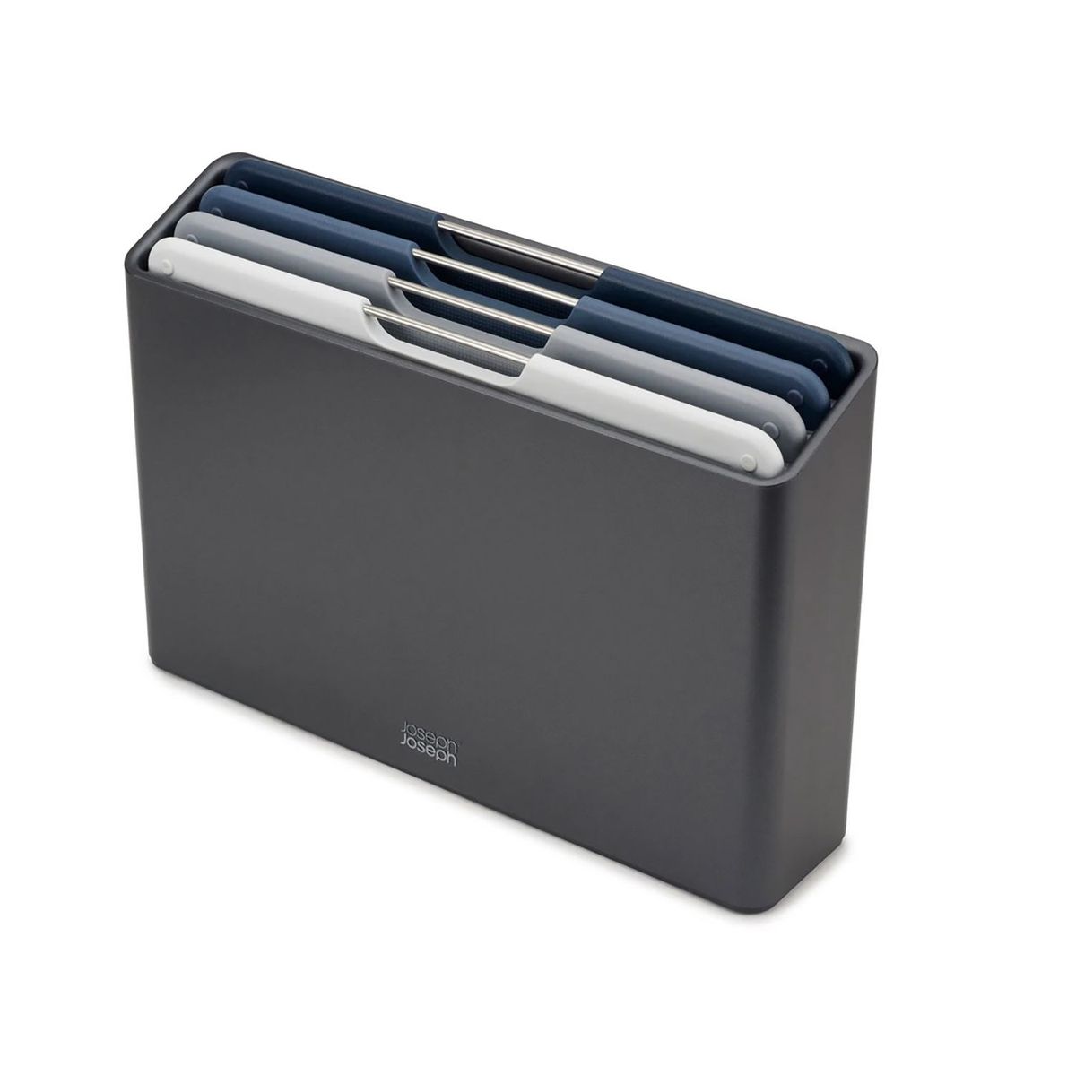 CRATE & BARREL - Set de 4 Tablas de Picar Folio Grafito Mediano JOSEPH JOSEPH