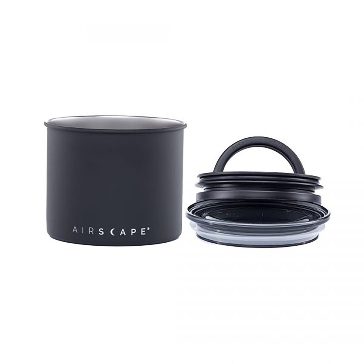 CRATE & BARREL - Envase Hermético Negro Pequeño AIRSCAPE
