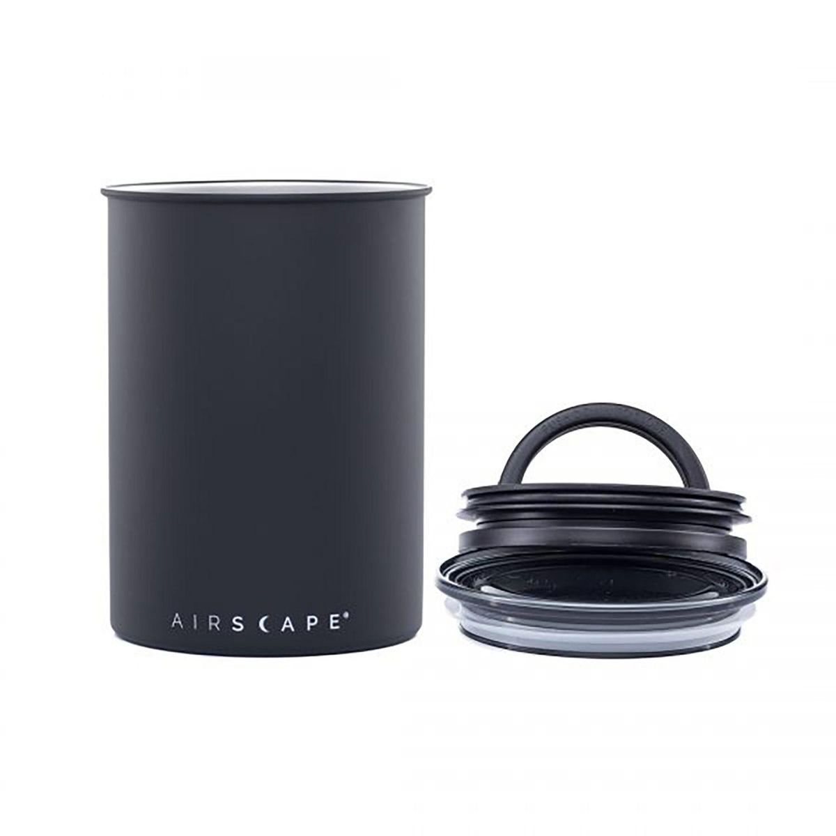 CRATE & BARREL - Envase Hermético Negro Mediano AIRSCAPE