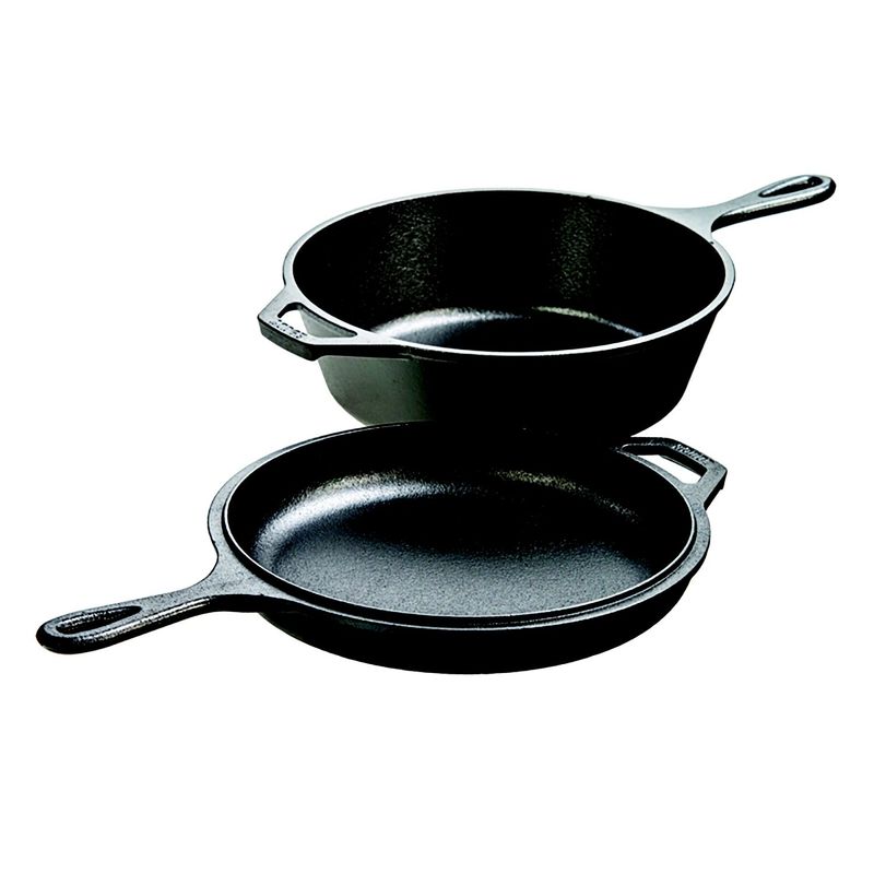 CRATE & BARREL - Set de 2 Sartenes 3.2 QT LODGE