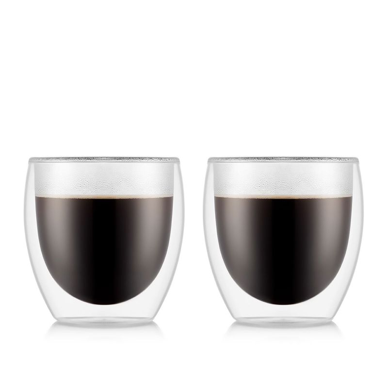CRATE & BARREL - Set de 2 Vasos Termicos Pavina 8Oz BODUM
