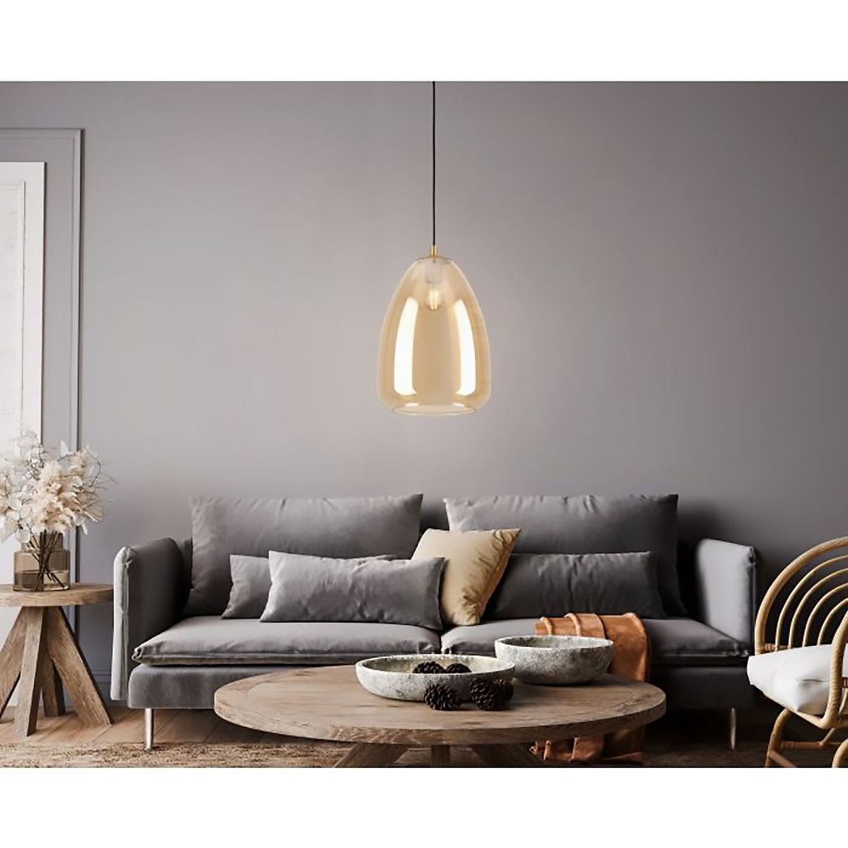 CRATE & BARREL - Lámpara Colgante Alobrase EGLO