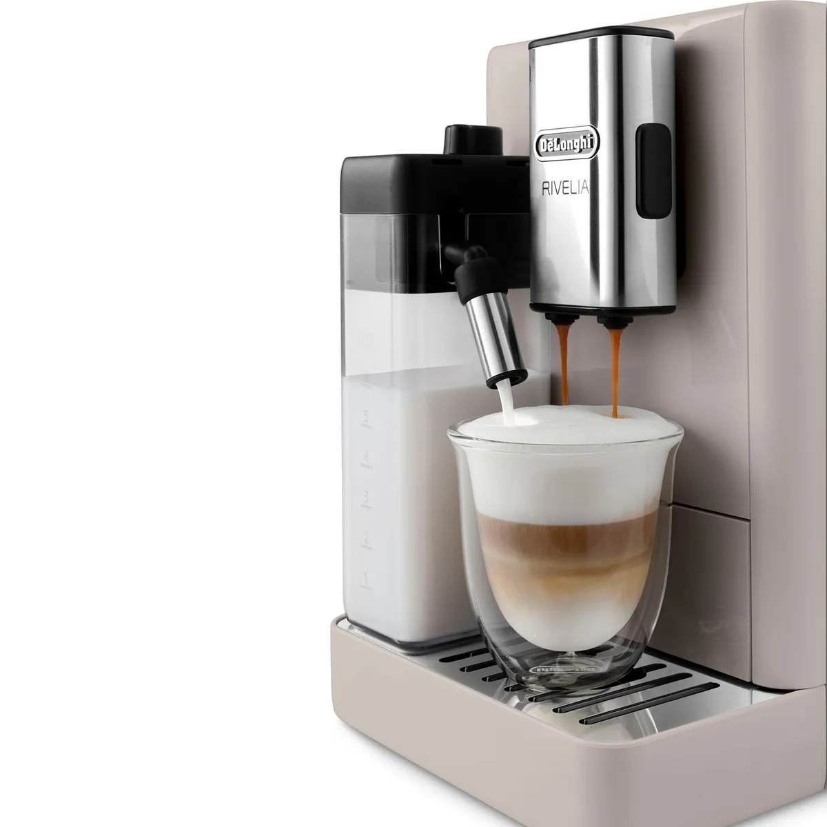 CRATE & BARREL - Cafetera Superautomática Rivelia Beige DELONGHI