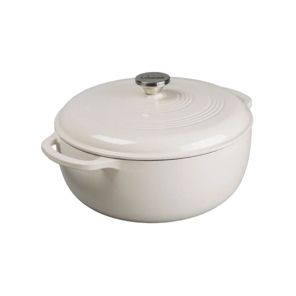 CRATE & BARREL - Olla Dutch Esmaltada Blanca 7.1 Lt Lodge