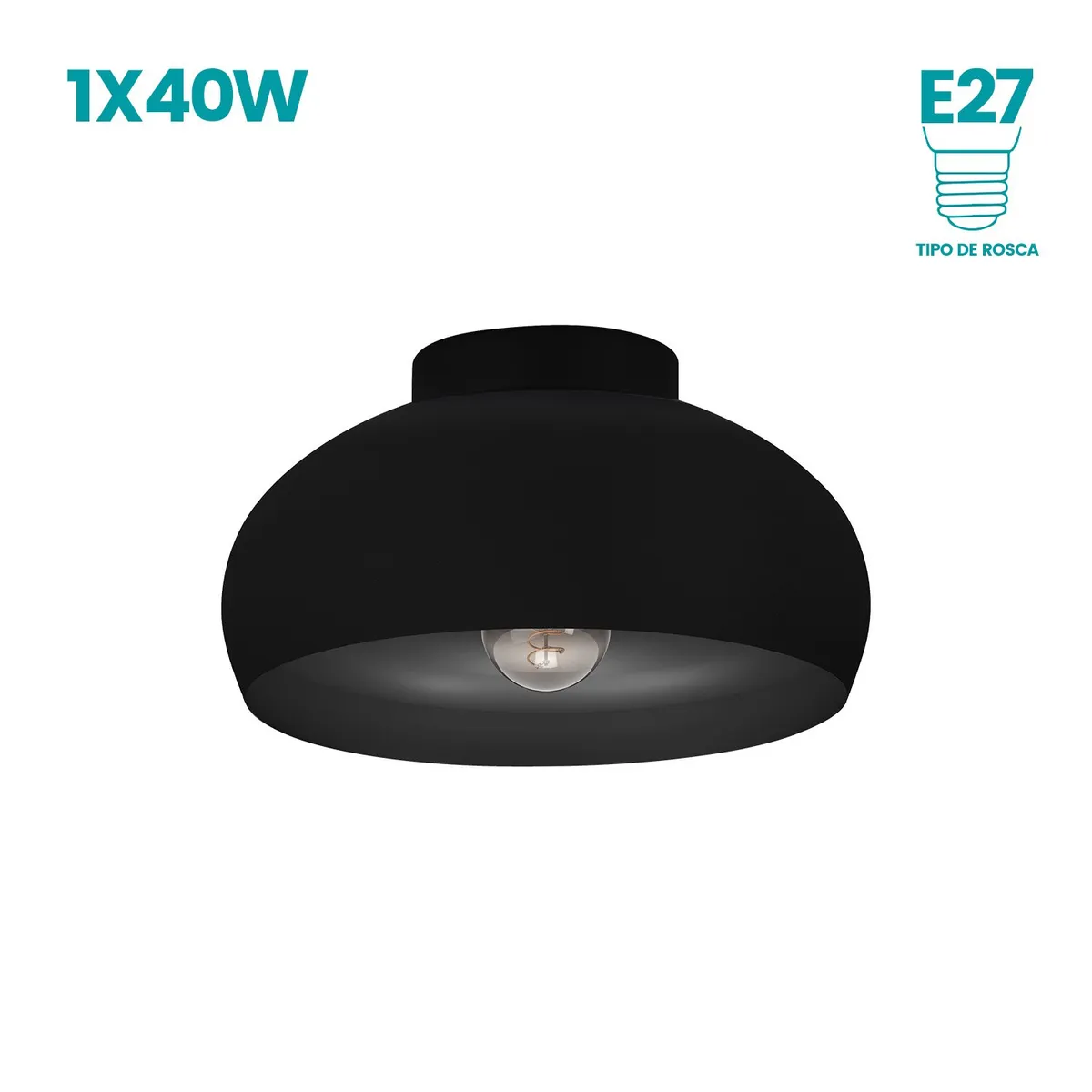 CRATE & BARREL - Lámpara De Techo Mogano 2 Eglo