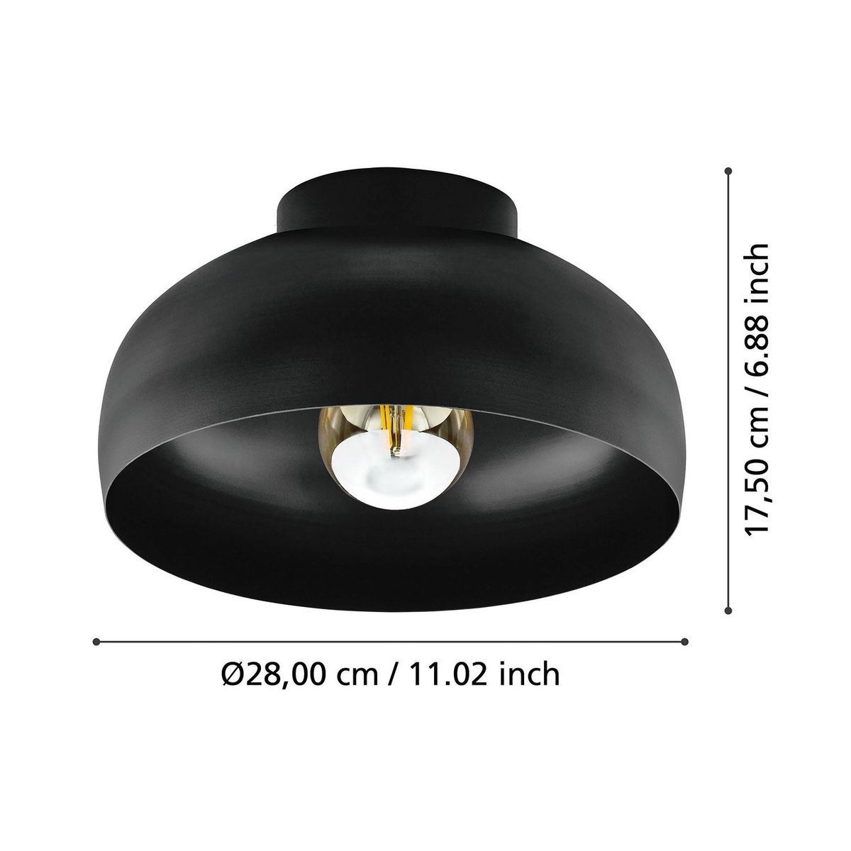 CRATE & BARREL - Lámpara De Techo Mogano 2 Eglo