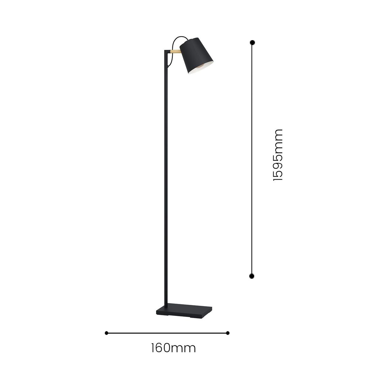 CRATE & BARREL - Lámpara De Pie Lacey Eglo