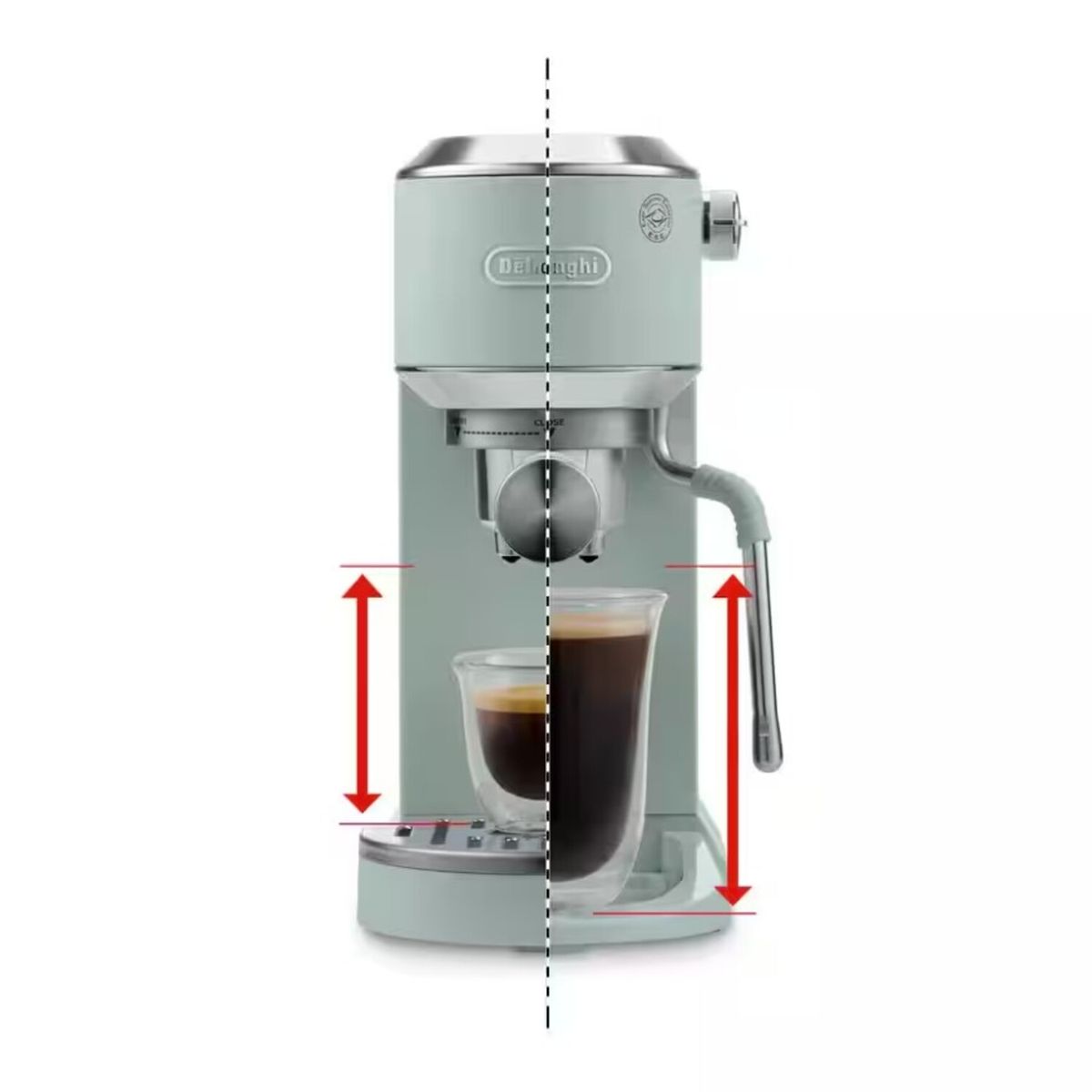 CRATE & BARREL - Cafetera Dedica Duo Verde Cold Extraction Delonghi