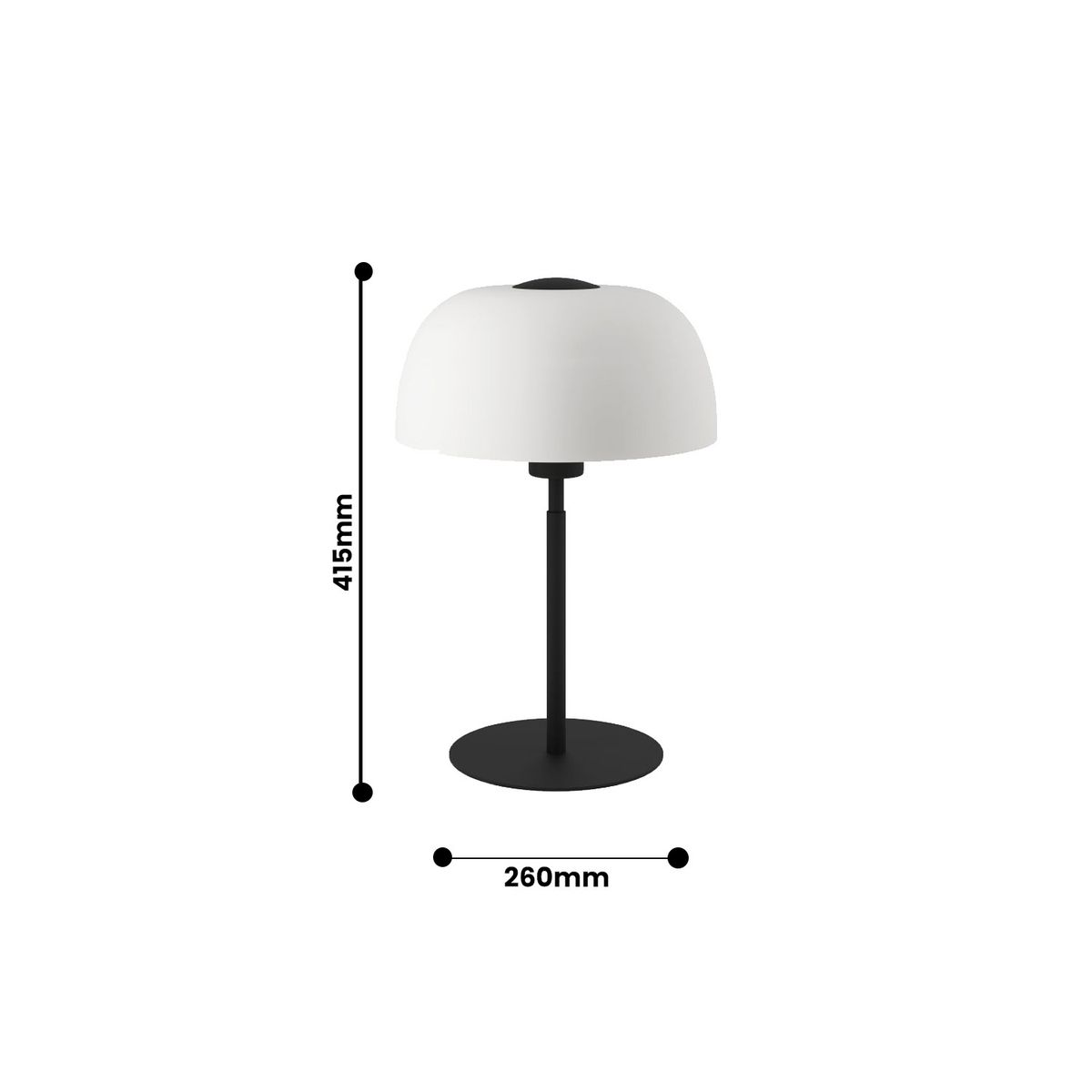 CRATE & BARREL - Lámpara De Mesa Solo 2 Eglo