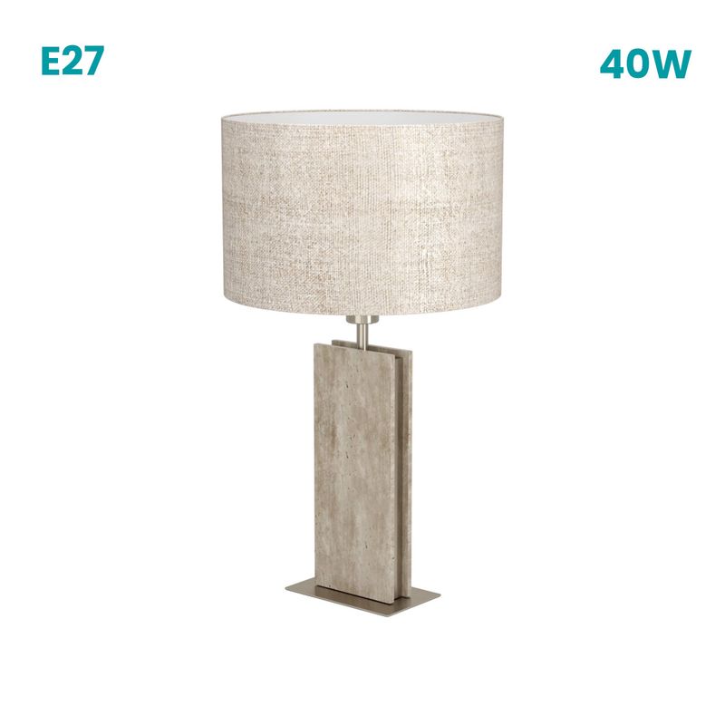 CRATE & BARREL - Lámpara De Mesa Belesar Natural Eglo