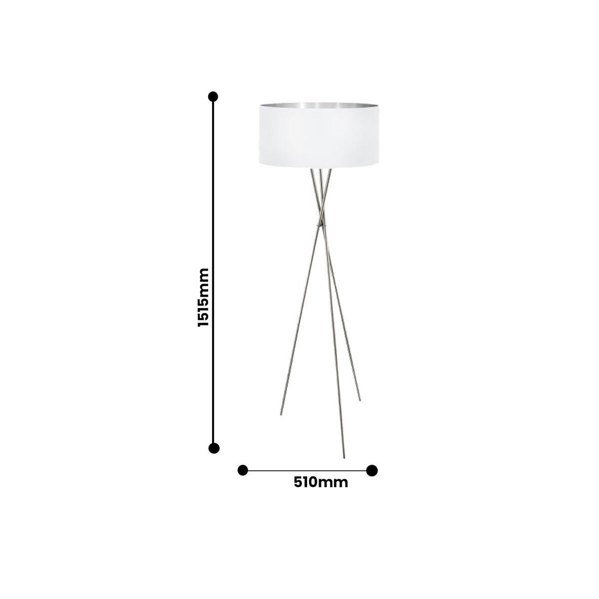 CRATE & BARREL - Lámpara De Pie Fondachelli Eglo