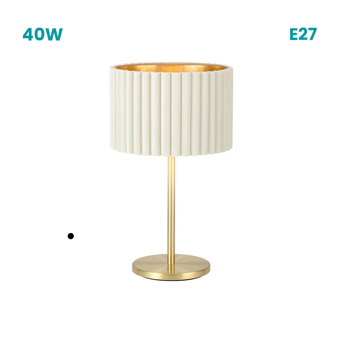 CRATE & BARREL - Lámpara De Mesa Tamaresco Eglo