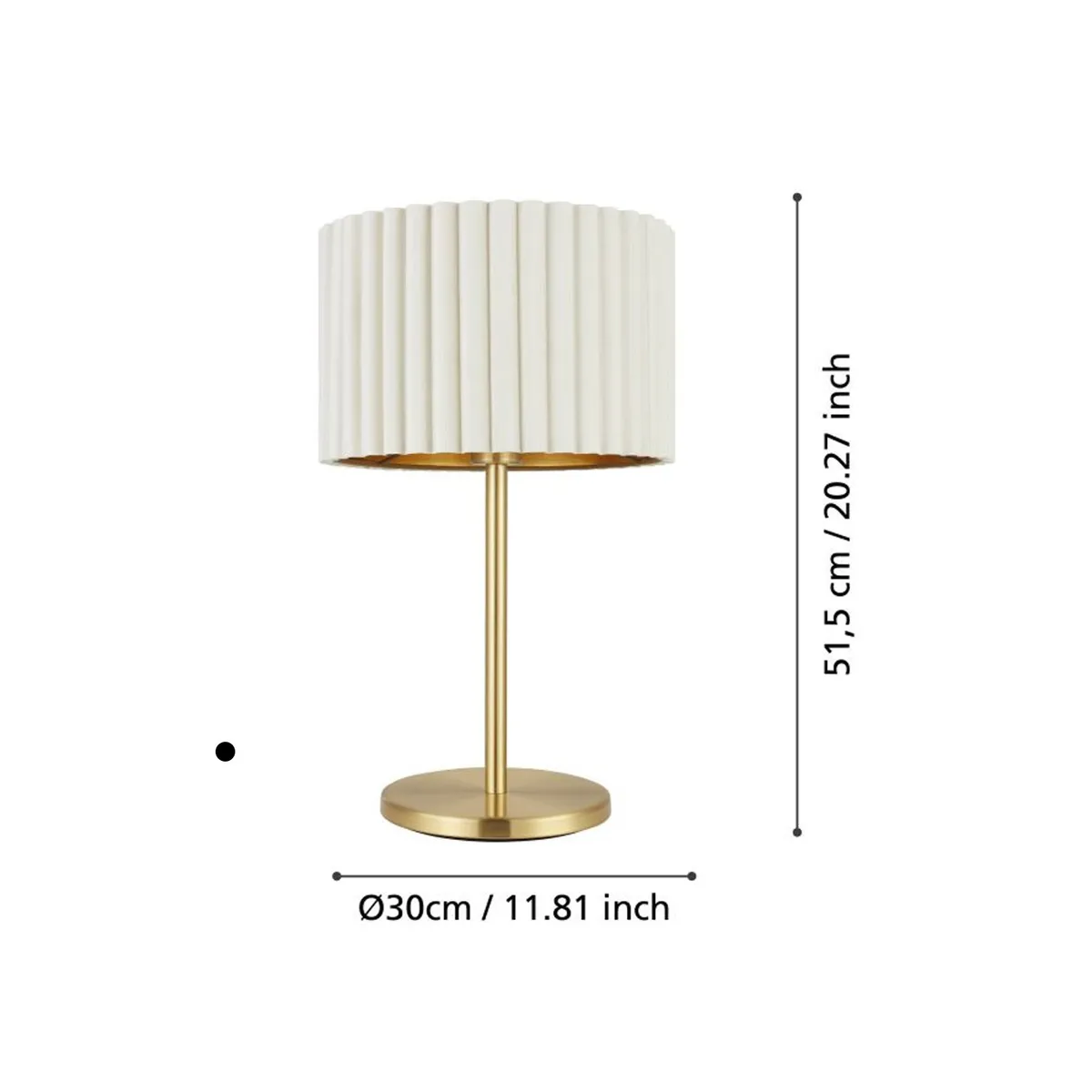 CRATE & BARREL - Lámpara De Mesa Tamaresco Eglo