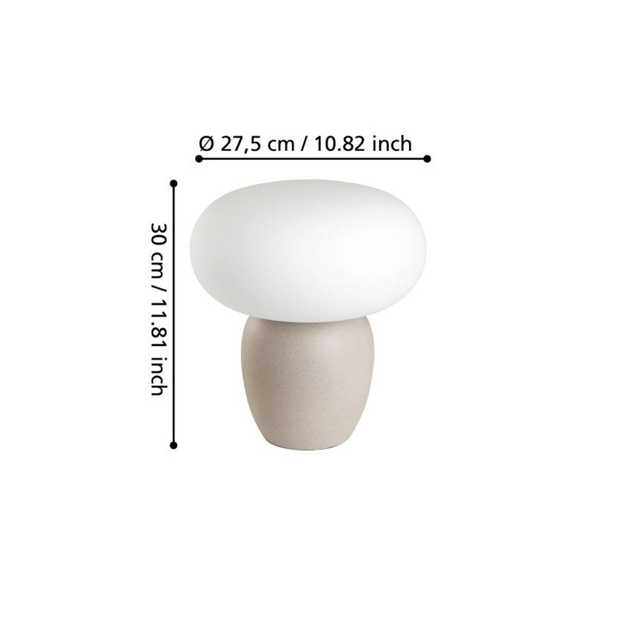 CRATE & BARREL - Lámpara De Mesa Cahuama Eglo