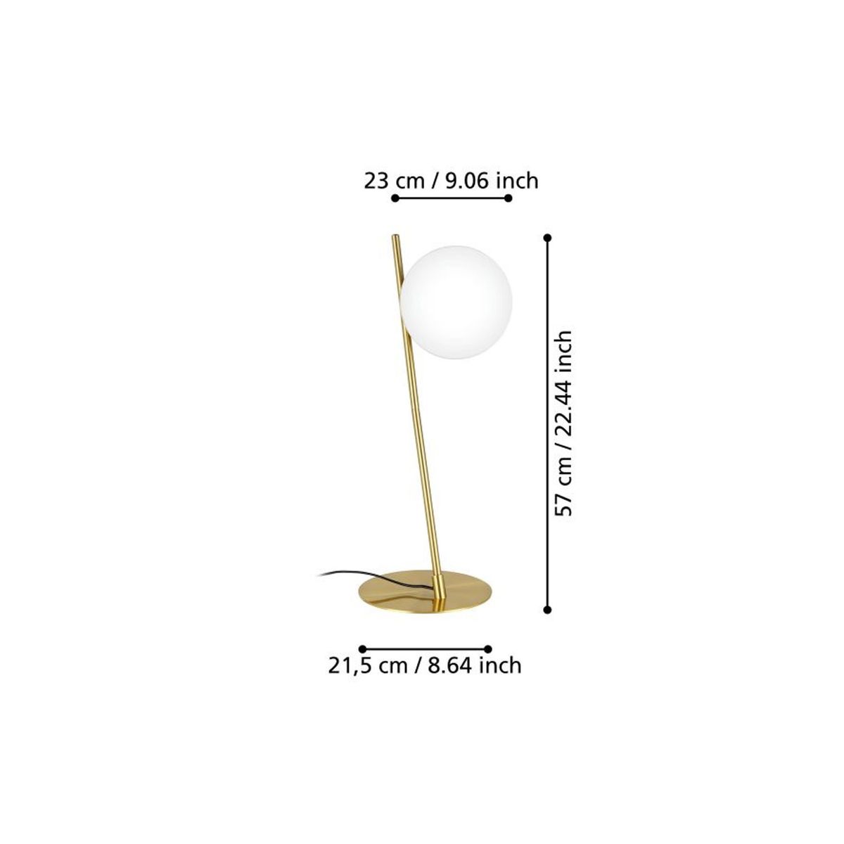 CRATE & BARREL - Lámpara De Meas Rondo 4 Eglo