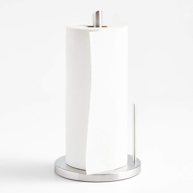 CRATE & BARREL - Soporte Para Papel Toalla De Acero Inoxidable