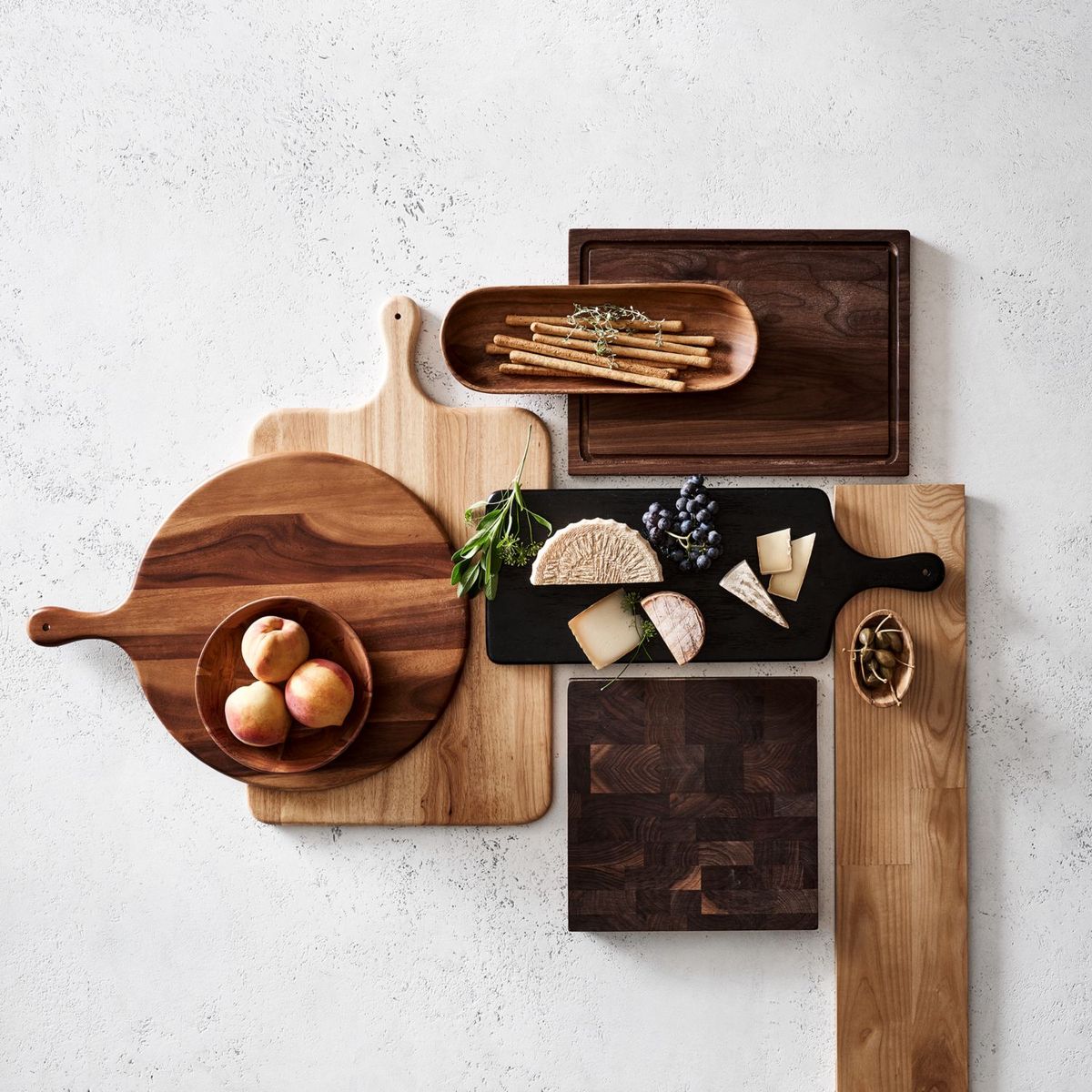 CRATE & BARREL - Tabla De Servir Tondo De Madera