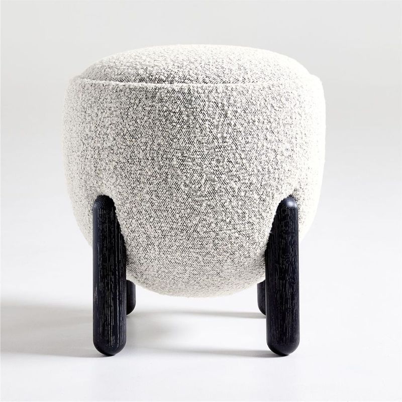 CRATE & BARREL - Otóman Pequeño Borrego