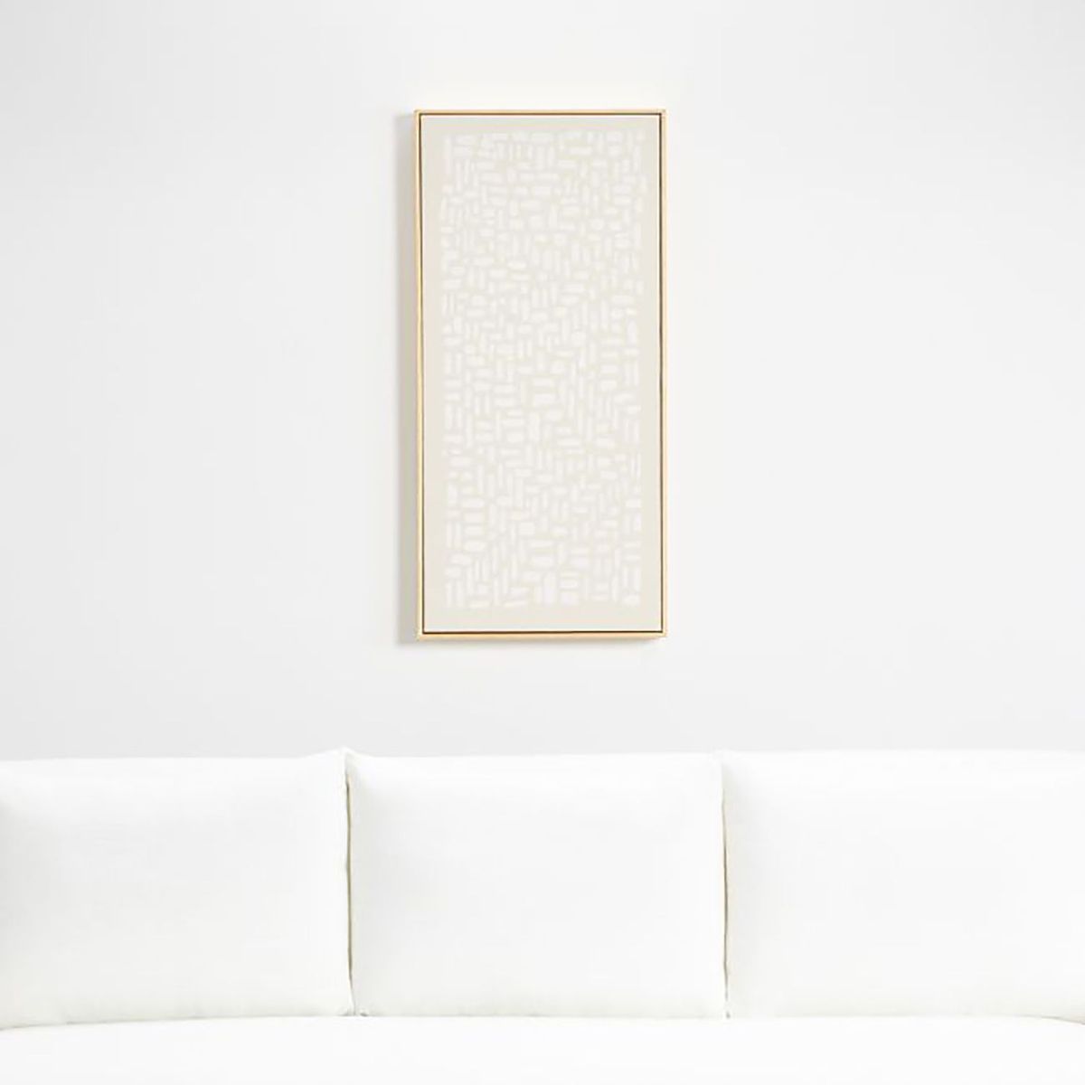 CRATE & BARREL - Cuadro Patchwork White