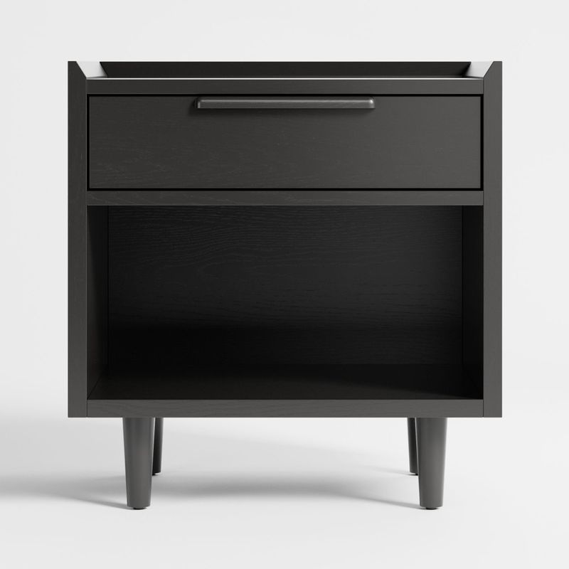 CRATE & BARREL - Mesa De Noche Tate Negro