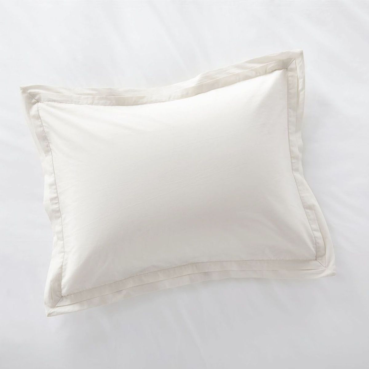 CRATE & BARREL - Funda De Almohada Estándar Mellow Pearl Organic Cotton
