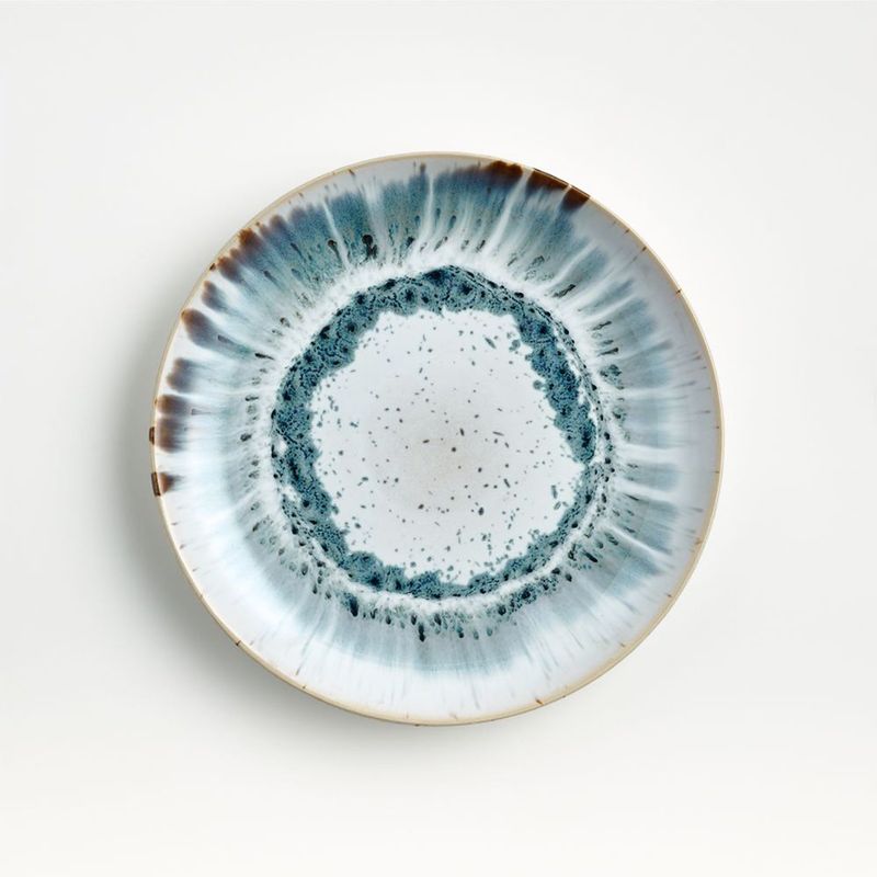 CRATE & BARREL - Plato de Ensalada Julo Azul
