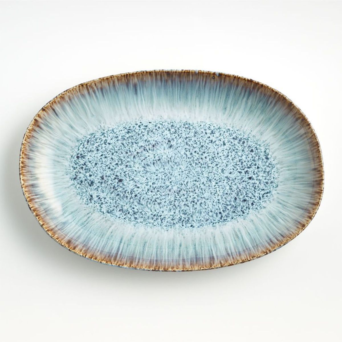 CRATE & BARREL - Fuente Julo Blue and White