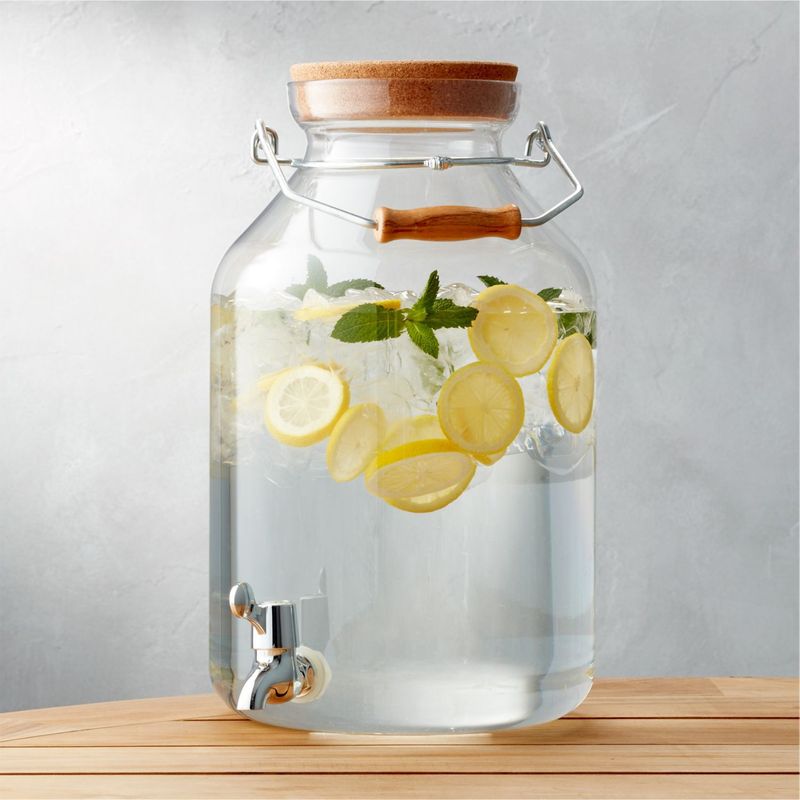 CRATE & BARREL - Dispensador de Bebidas de Acrílico