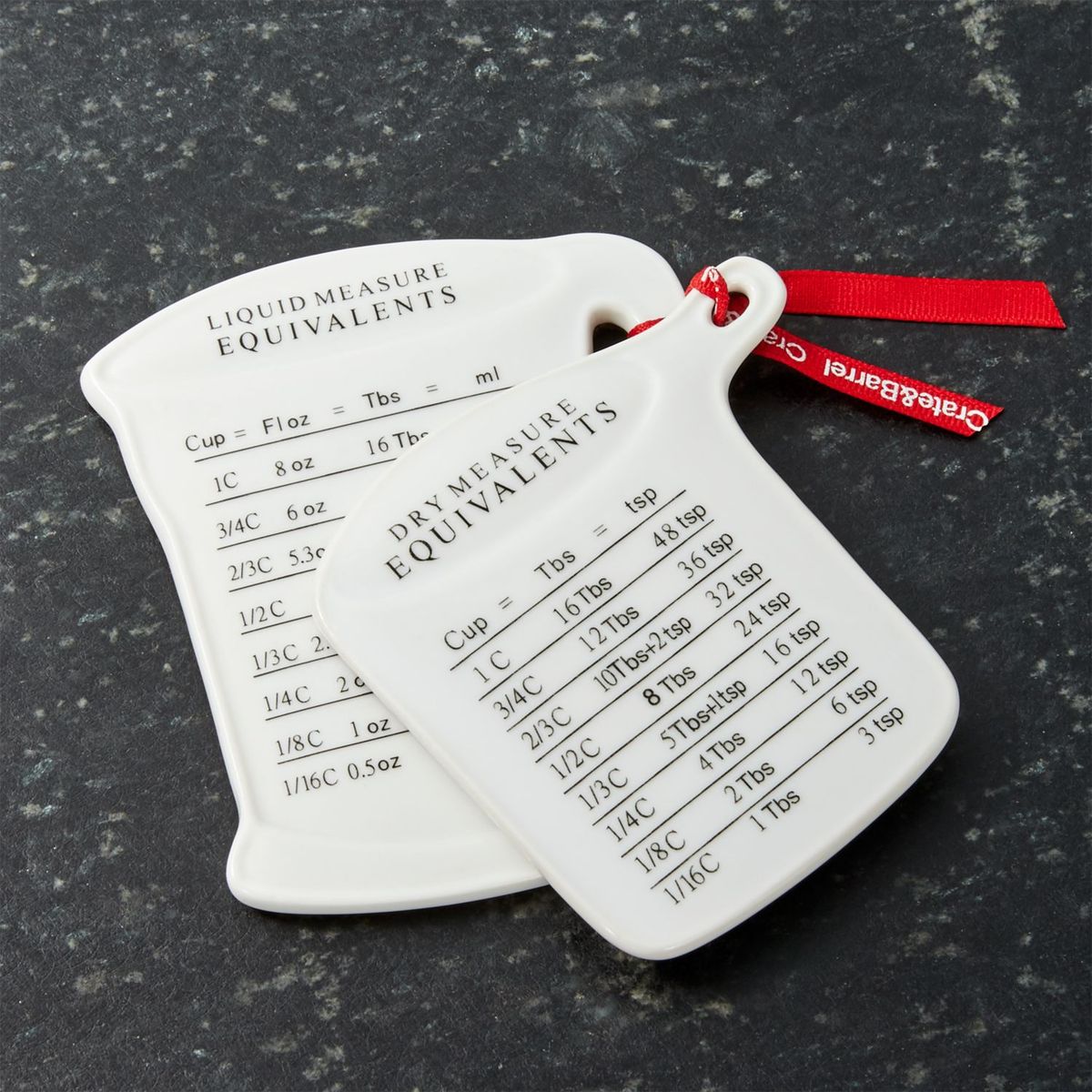 CRATE & BARREL - Set de 2 Imanes con Medidas y Equivalencias