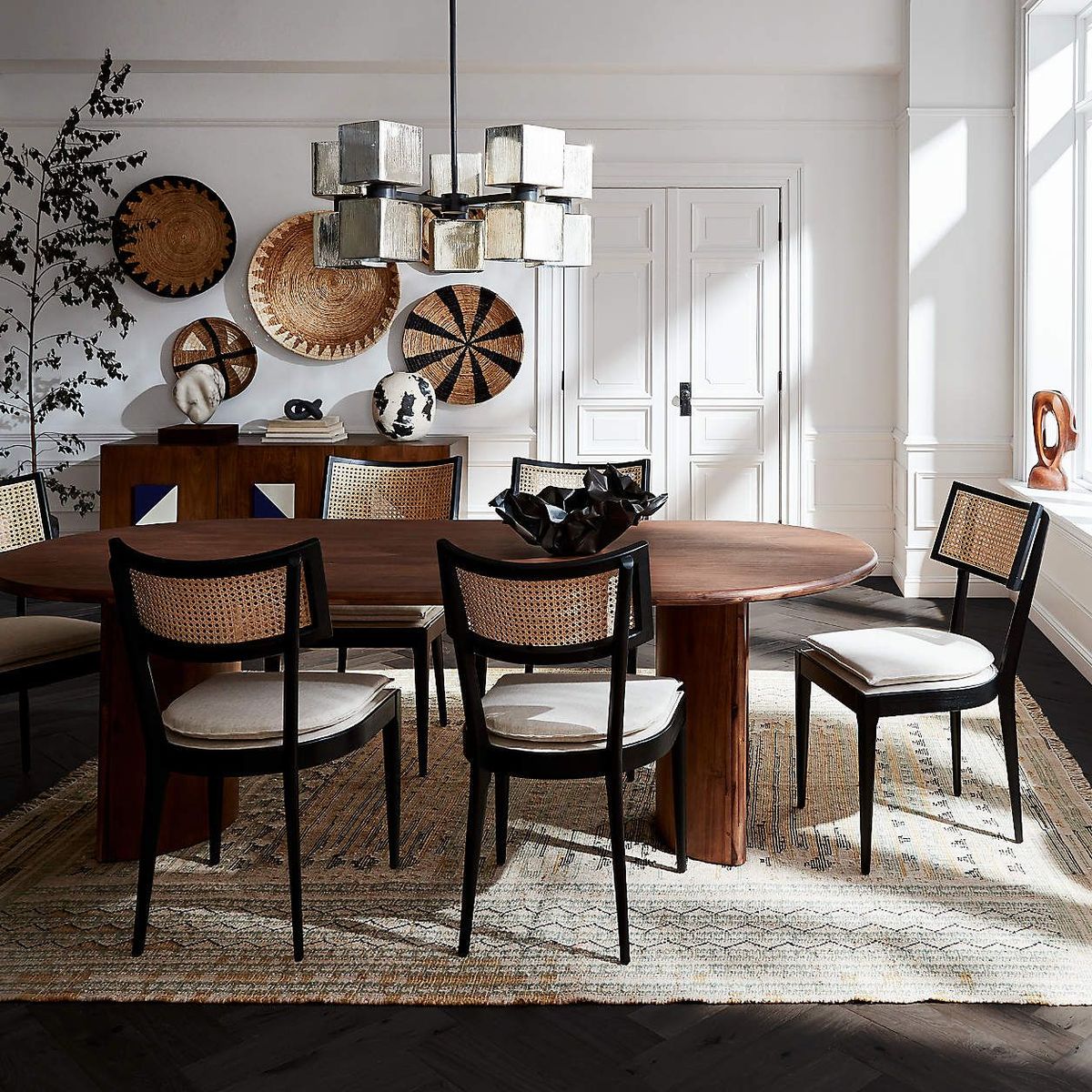 CRATE & BARREL - Silla de Comedor Libby con Cojín