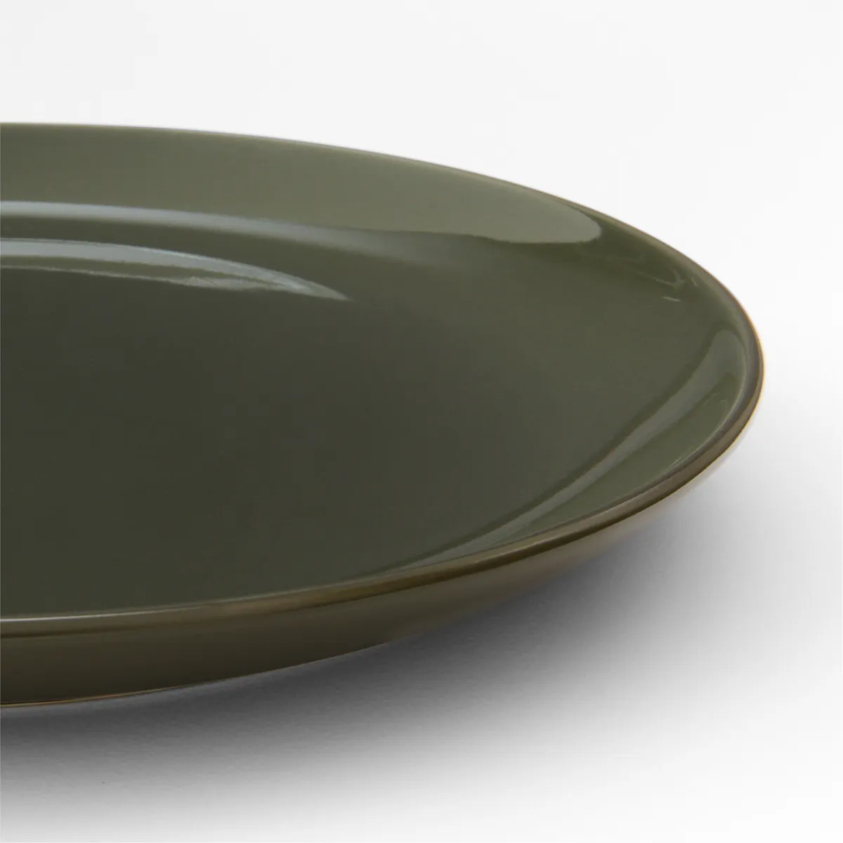 CRATE & BARREL - Plato De Fondo Hudson Verde