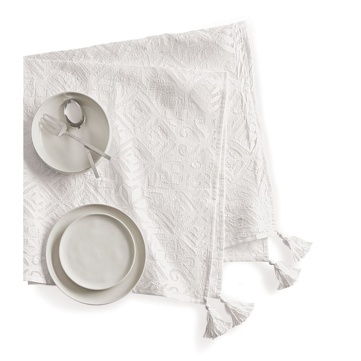 CRATE & BARREL - Bowl para Cereal de Cerámica Visto Crema