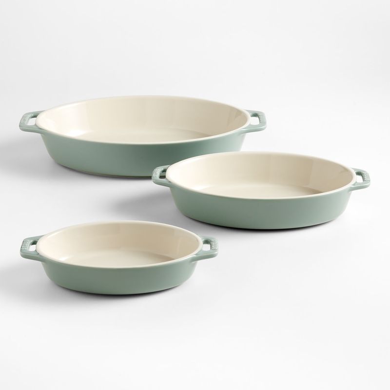 CRATE & BARREL - Set De 3 Fuentes Staub Para Hornear