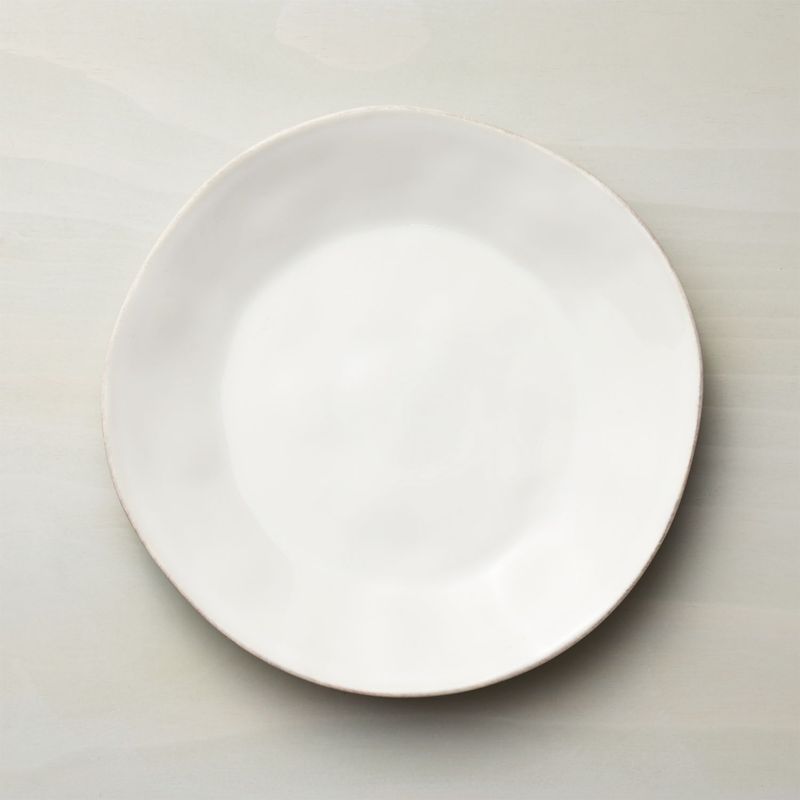 CRATE & BARREL - Plato de Fondo Marin Blanco
