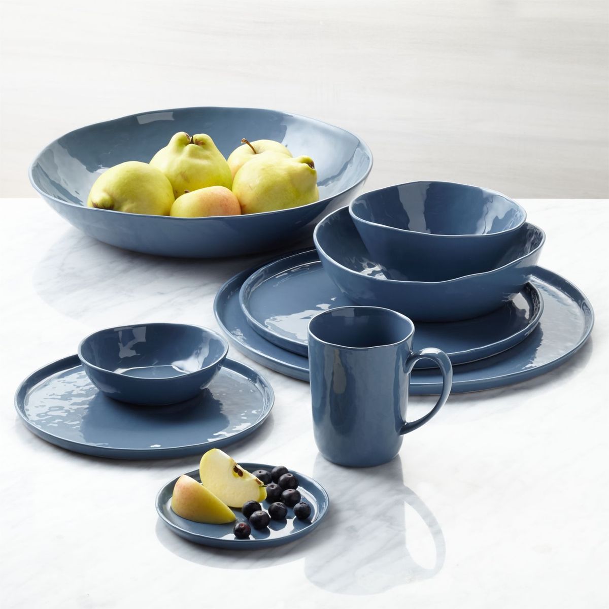 CRATE & BARREL - Bowl Mercer Denim Crate & Barrel