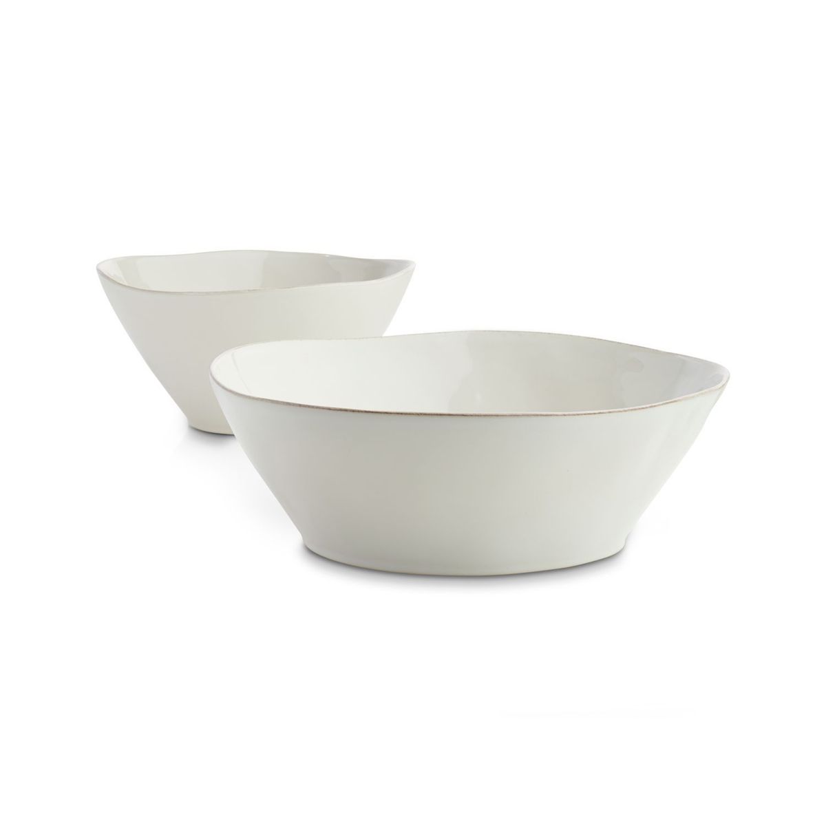 CRATE & BARREL - Bowl para Servir Marin Pequeño Blanco